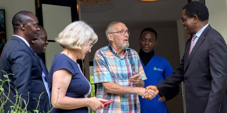 “A Historic Meeting: President Hichilema Visits Former VP Scott in Lusaka”