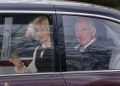 King and Queen Leave Their London Home