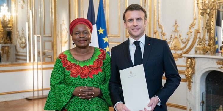 Her Excellency Ambassador Mulenga’s Official Introduction to President Macron