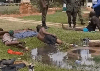 Unknown persons conducting rituals at High Court Premises