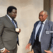 Nalolo MP Hon. Imanga Wamunyima Confers with Former Bank of Zambia Governor Dr. Caleb Fundanga During PAC Session