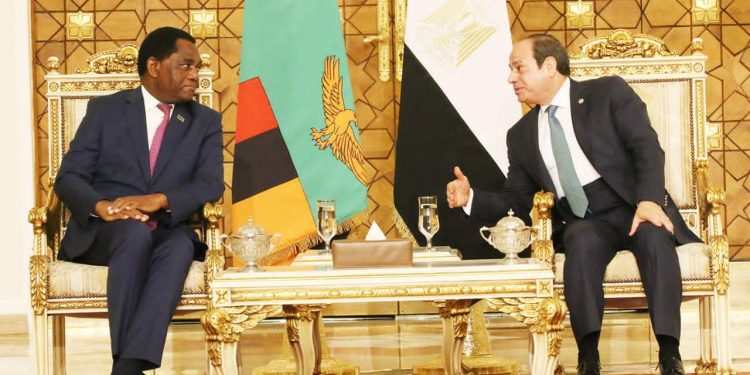 Zambia and Egypt Forge Stronger Economic Ties: President Hichilema and President El-Sisi Hold High-Level Bilateral Talks