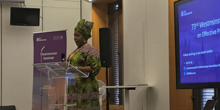 Hon. Jacqueline Sabao Champions Youth Empowerment and Parliamentary Excellence at the 73rd Westminster Seminar