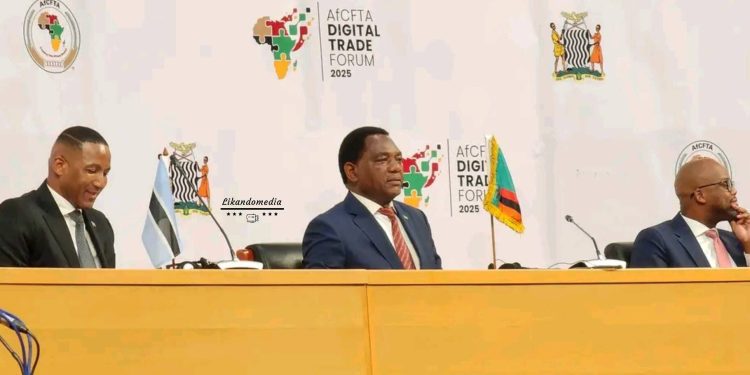 Botswana President Arrives for AfCFTA Digital Trade Forum in Zambia